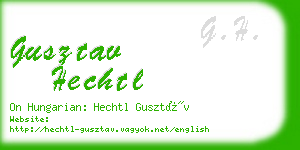 gusztav hechtl business card